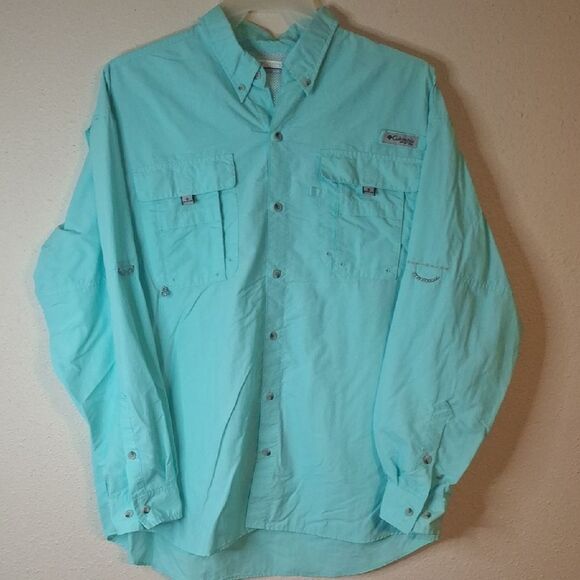 Columbia Other - Columbia Aqua Long Sleeve Shirt size XL